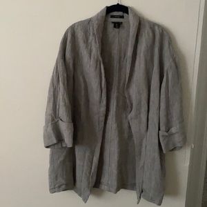 Tahari Linen Cardigan